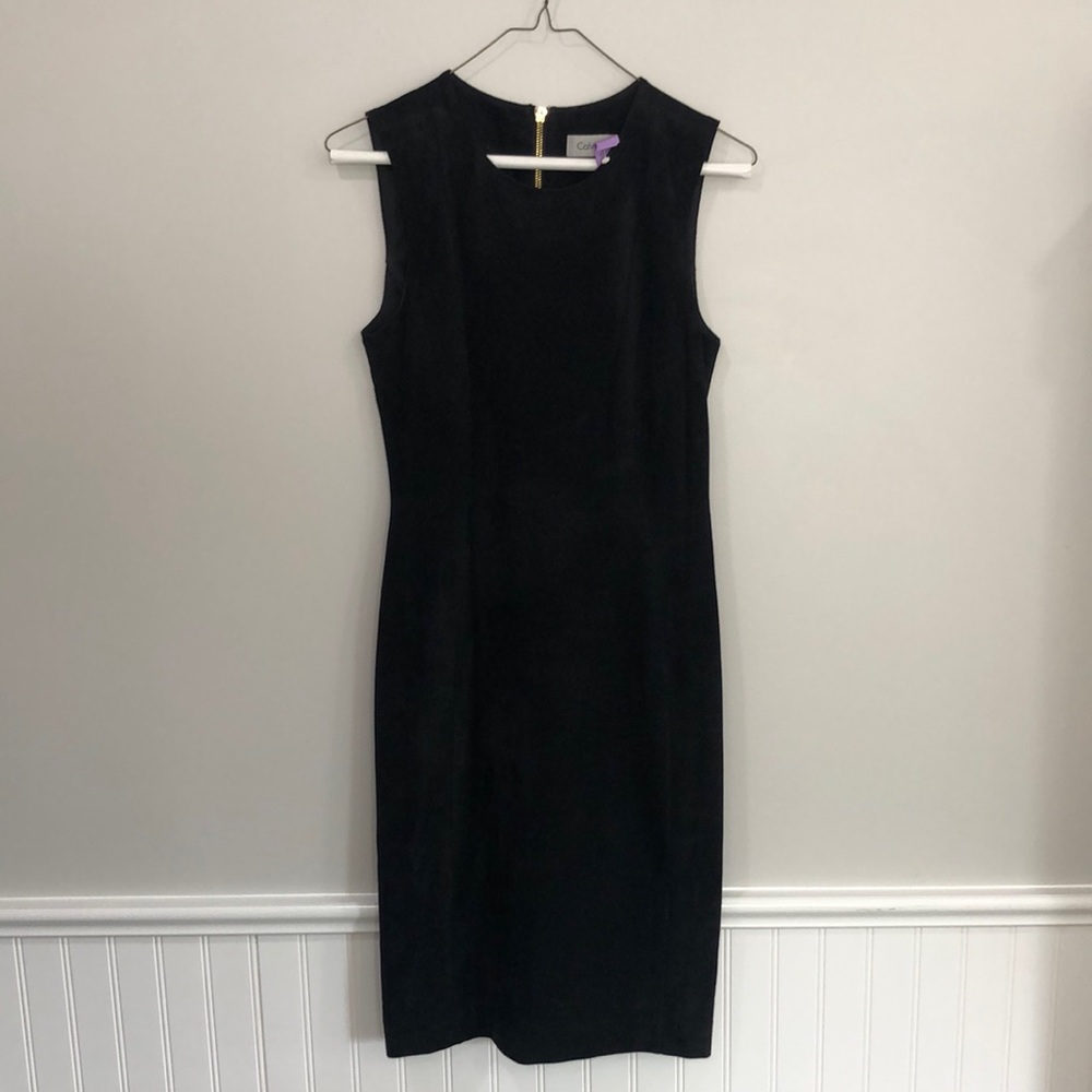 Black velvet Calvin Klein dress